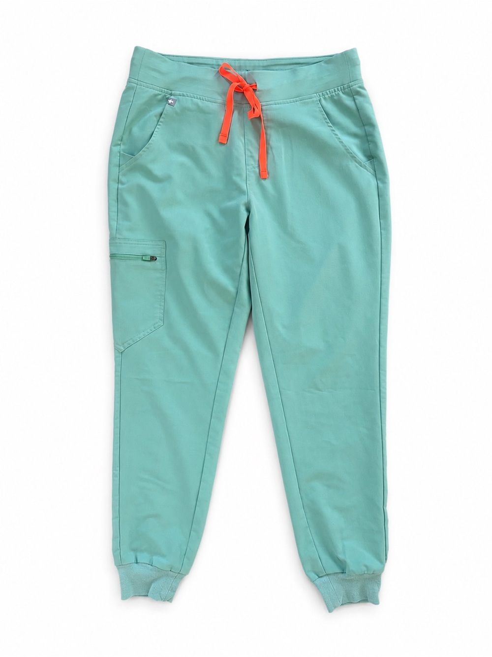 FIGS Zamora Jogger Scrub Pants Women’s Small Surgical Green Cargo Medical